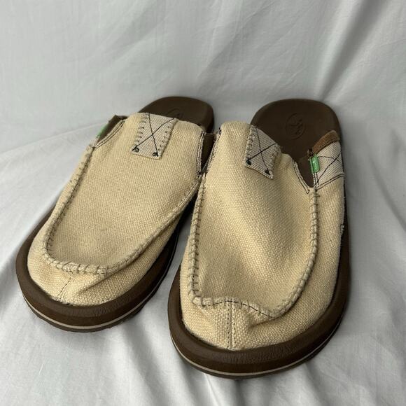 Sanuk Loafer Men's Size 13 You Got My Back III 1108390 Tan Lightly Used - Picture 2 of 6